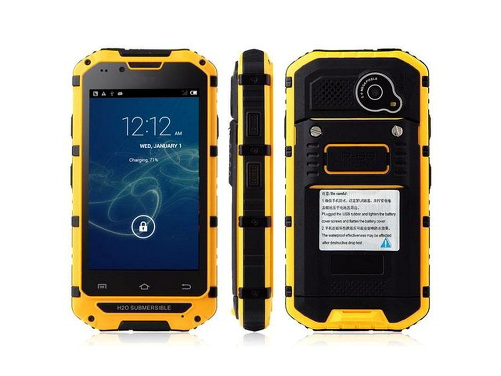 Габариты защищенного смартфона Discovery V6